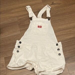 Dickies White Denim Overalls
